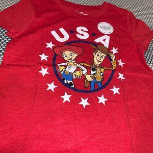 Disney Girls Med Toy Story T-Shirt Red Size M NWT